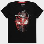 T-Shirt Unisex Tg. M Marvel Spider-Man Miles Morales Spider Head Black