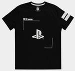 T-Shirt Unisex Tg. S Sony Playstation Black & White Logo Black