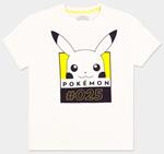 Pokemon - #025 - Women'S Short Sleeved T-Shirt - Xl Short Sleeved T-Shirts F White