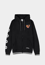 Felpa Con Cappuccio Unisex Tg. S. Pokemon: Charmander Zipper Black