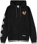 Felpa Con Cappuccio Unisex Tg. M. Pokemon: Charmander Zipper Black