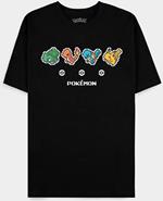 Pokemon: Starters Black (T-Shirt Unisex Tg. 2XL)