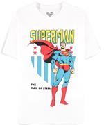 T-Shirt Unisex Tg. S Dc Comics: Superman - Men''S White