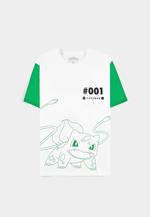 T-Shirt Unisex Tg. XL Pokemon: Bulbasaur White