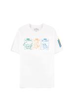 T-Shirt Unisex Tg. XS Pokemon: Starters White