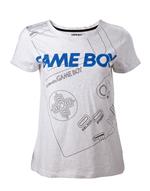 T-Shirt Donna Tg.S Nintendo. Gameboy Line Grey