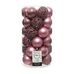 Natale Box 37 Sfere Dia6Cm Velvet Pink