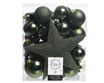 33 Palline Di Natale+Puntale Verde Pino Assortite Albero Di Natale Addobbi Decorazioni