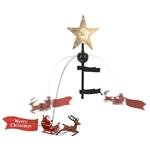 Ambiance Stella per Albero di Natale con Babbo Natale a LED