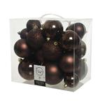 Natale Box 26 Sfere Dia10Cm Dark Brown