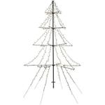 Decorazione Luminosa Da Esterno Abete 300cm 1800 Led Bianco Caldo Addobbi Natale Giardino