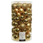 Natale Box 100 Sfere Dia8Cm Light Gold