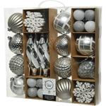 Natale Box 50 Sfere Dia8Cm Silver/Colour