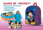 Mickey Zainetto 3D Con Set Pranzo