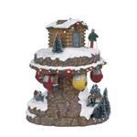 Montagna Kabelbahn 21.5 X 22.5 X 28cm - Kabelbahn Mountain Myvillage My40 Accessori Presepe Nordico