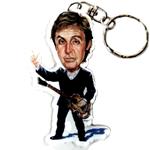 Portachiavi in acrilico caricature Music Legends - Paul McCartney - The Beatles