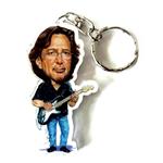Portachiavi in acrilico caricature Music Legends. Eric Clapton