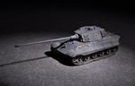 German King Tiger Henschel Turret With 105Mm Kwk L/65 Tank 1:72 Plastic Model Kit Riptr 07160