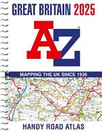 Great Britain A-Z Handy Road Atlas 2025 (A5 Spiral)