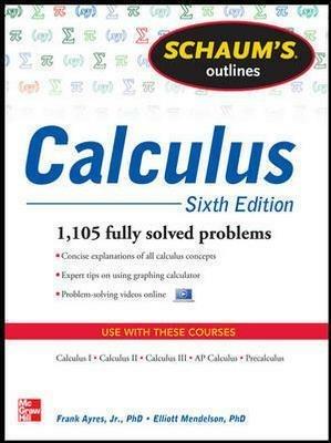 Schaum's Outline of Calculus: 1.105 Solved Problems. Con DVD - Frank Ayres,Elliott Mendelson - copertina