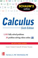 Schaum's Outline of Calculus, 6th Edition