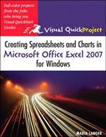 Creating Spreadsheets and Charts in Microsoft Office Excel 2007 for Windows