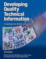 Developing Quality Technical Information: A Handbook for Writers and Editors