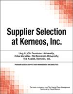 Supplier Selection at Kerneos, Inc.