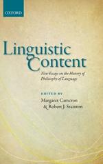 Linguistic Content: New Essays on the History of Philosophy of Language
