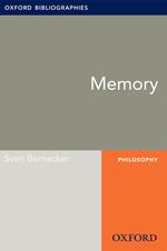 Memory: Oxford Bibliographies Online Research Guide