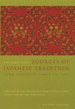 Sources of Japanese Tradition: From Earliest Times to 1600