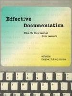 Effective Documentation: What We Have Learned from Research
