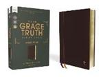 NASB, The Grace and Truth Study Bible, Large Print, Leathersoft, Maroon, Red Letter, 1995 Text, Comfort Print