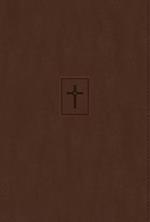 NIV, Thinline Bible, Large Print, Leathersoft, Brown, Red Letter, Thumb Indexed, Comfort Print
