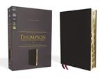 NASB, Thompson Chain-Reference Bible, Genuine Leather, Calfskin, Black, 1995 Text, Red Letter, Thumb Indexed, Comfort Print