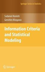 Information Criteria and Statistical Modeling