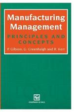 Manufacturing Management: Principles and Concepts