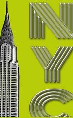 ICONIC New York City Chrysler Building $ir Michael designer creative drawing journal: NYC