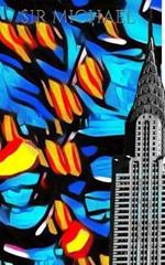 Iconic Chrysler Building New York City Sir Michael Huhn pop art Drawing Journal: Iconic Chrysler Building New York City Sir Michael Huhn Artist Drawing Journal