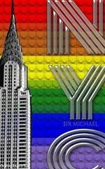 Rainbow Pride Iconic Chrysler Building New York City Sir Michael Huhn Artist Drawing Journal: Iconic Chrysler Building New York City Sir Michael Huhn Artist Drawing Journal
