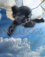 Angel dog in heaven drawing writing Journal: Angel Dogs leave paw prints in our heart forever pet loss drawing Journal