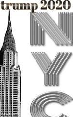 Trump-2020 Chrysler Building NYC Sir Michael Huhn designer writing Drawing Journal.: Trump 2020