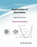 Application of Derivative: Applied Mathematics