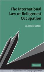 The International Law of Belligerent Occupation