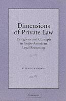 Dimensions of Private Law: Categories and Concepts in Anglo-American Legal Reasoning