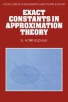 Exact Constants in Approximation Theory