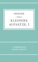 Kleinere Aufsatze I