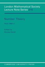 Number Theory: Paris 1992-3
