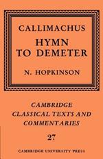 Callimachus: Hymn to Demeter