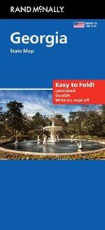 Rand McNally Easy to Fold: Georgia State Laminated Map